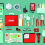 Items you'd find in a disaster recovery kit